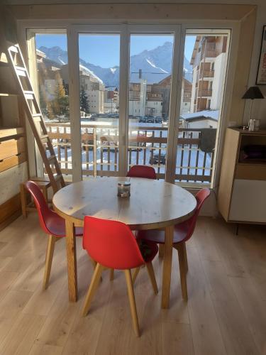 Appart pied des pistes vue montagne
