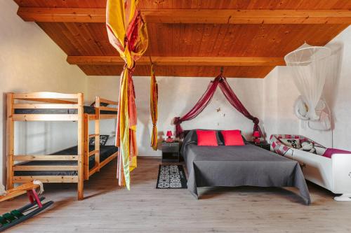Voodi või voodid majutusasutuse Gîte Le Petit Sableau toas