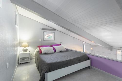 Llit o llits en una habitació de Logis Du Conflent
