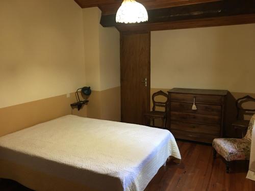Krevet ili kreveti u jedinici u okviru objekta Chalet les Iris