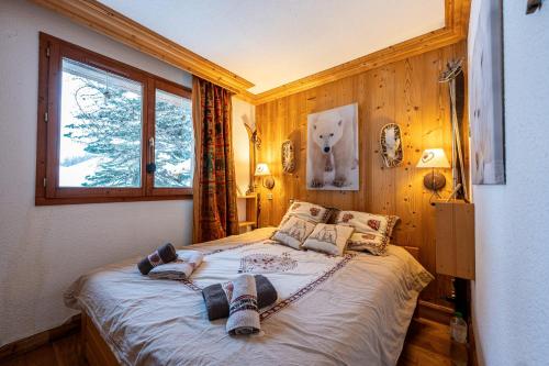 Llit o llits en una habitació de Le Châtelard