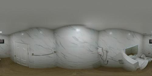 a room with a large white tent with two toilets at Bonny Hotel 4 Floors No Elevator in Lamai