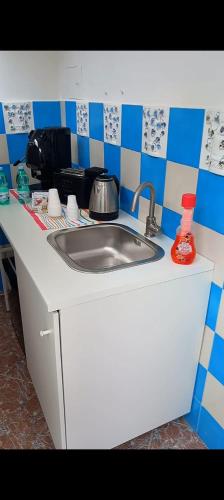 Kuchyň nebo kuchyňský kout v ubytování MiDé Capri House