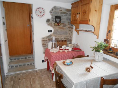 Kuchyň nebo kuchyňský kout v ubytování B&B Mont Mars