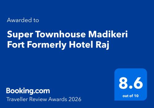 a screenshot of the super townhee mallet for formerly hotel ra at Townhouse Madikeri Fort Formerly Hotel Raj in Madikeri