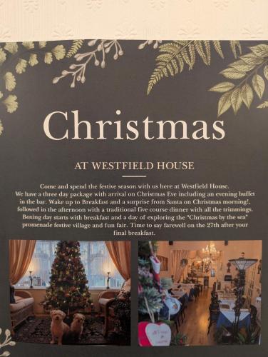 a flyer for a christmas at wished wished house at Westfield House in Blackpool