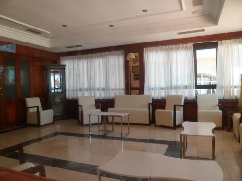 Χώρος καθιστικού στο Hotel Ribera