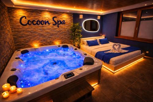COCOON SPA-4 Pers-Jacuzzi-Parking-Jardin-Clim-Colmar