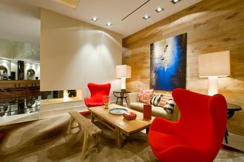 Χώρος καθιστικού στο URH Hotel Spa Zen Balagares