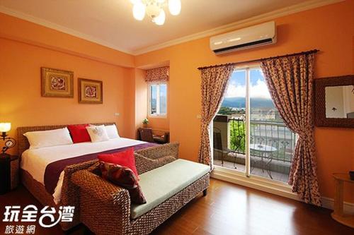 Postel nebo postele na pokoji v ubytování Starburst Bed & Breakfast宜蘭羅東星賞民宿