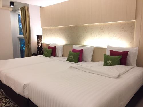 Katil atau katil-katil dalam bilik di Nordwind Hotel