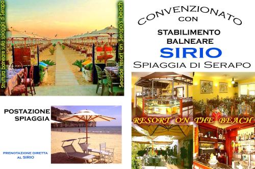 a collage of photos of a beach and a resort at Il Veliero B&B in Gaeta