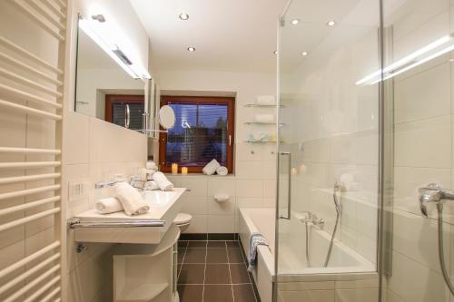 Koupelna v ubytování Apartment Landhaus Buchner