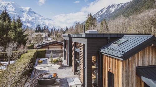 Chalet contemporain vue montagne