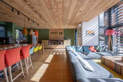 Chalet contemporain vue montagne