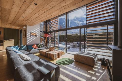 Chalet contemporain vue montagne