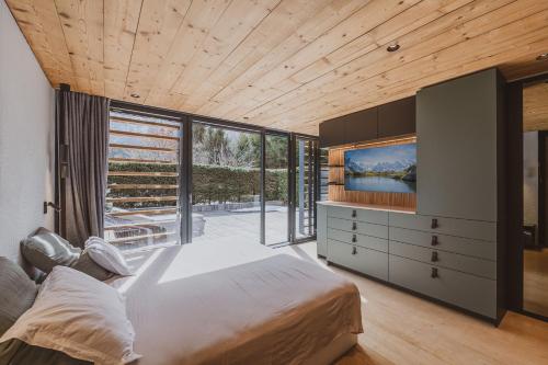 Chalet contemporain vue montagne