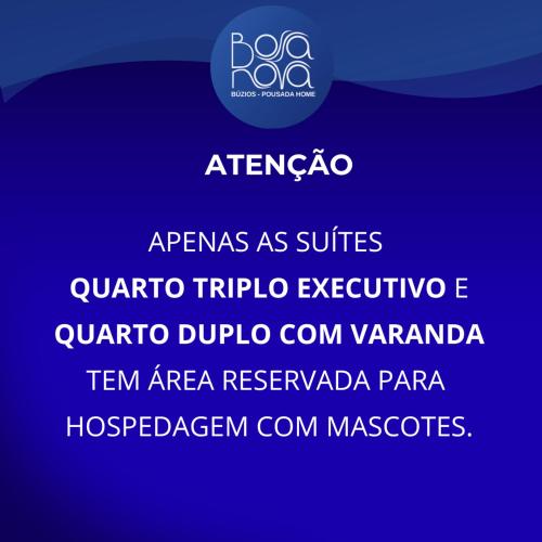 a sign that says arginas as suites quarantiniauticctive quarantinia at Bossa Nova Búzios Pousada Home in Búzios