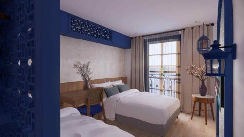 Cox Hotel tesisinde bir odada yatak veya yataklar