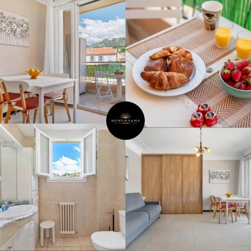 a collage of pictures of a kitchen and a living room at LE FELIX FAURE - Hyper Centre - Terrasse - Plages in Menton