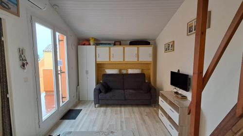 studio climatisé 4 places de 25 m2 avec mezzanine, terrasse