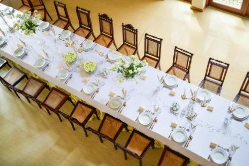 En restaurant eller et andet spisested på Villa la Val, Karkonosze