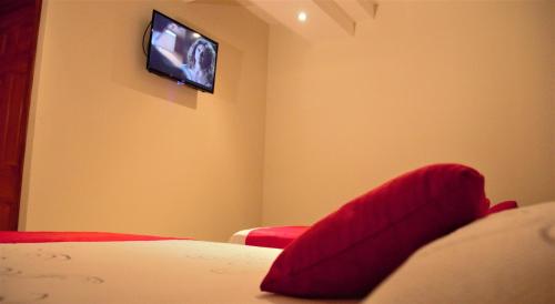 TV a/nebo společenská místnost v ubytování Apart Hotel Express