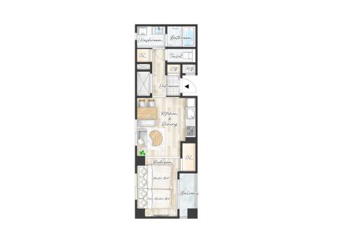 3 minutes to the station 10 minutes to Nagoya station Nordic modern 42平米 Family welcome