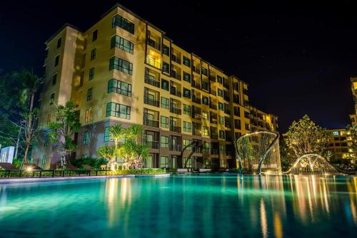 Πισίνα στο ή κοντά στο Rain Condo Ground Floor Cha-am Hua Hin