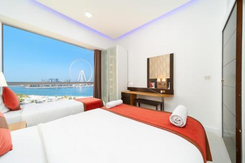 Sea view apartment at iconiq JBR walk, cusy and nicely furnished