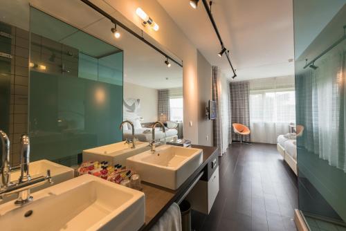 Ett badrum på Hotel Papendal