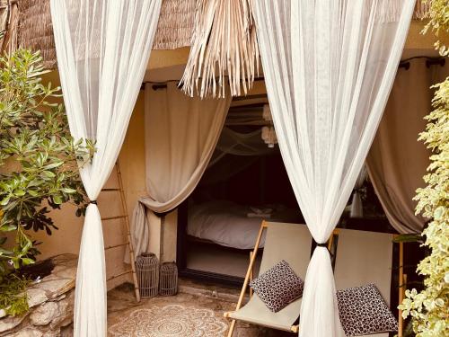 พื้นที่นั่งเล่นของ le lodge Saint Clair