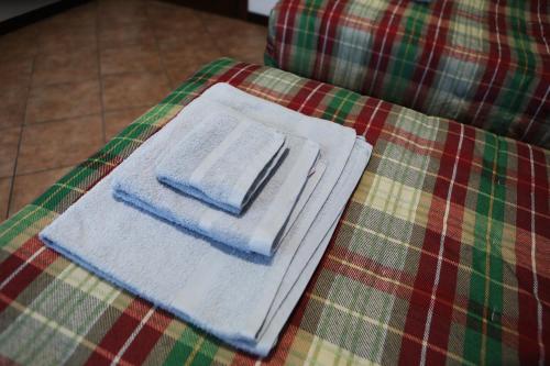 a stack of napkins sitting on top of a table at KapaCasa in Villanova