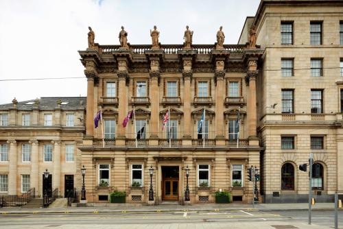 a building with flags on the front of it at Gleneagles Townhouse in Edinburgh