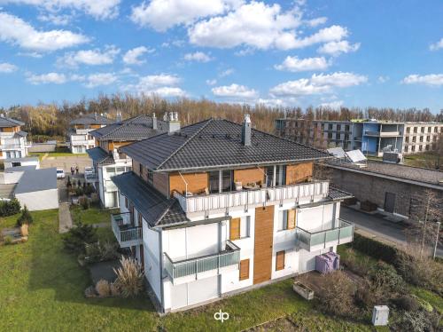 an aerial view of a house at DUENENZEIT App Nr 5 max 4 Pers in Dierhagen