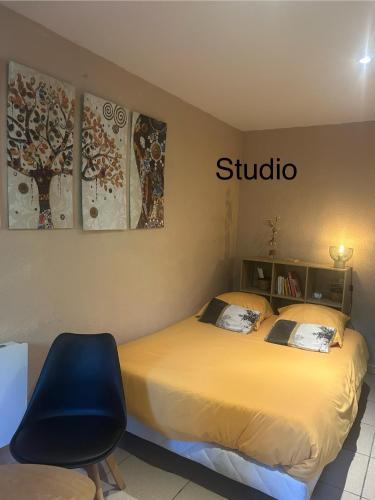 Chambre ou Studio dans Maison avec piscine
