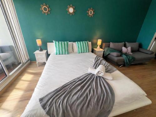 Studio cosy, confort, clim & mer à 3 minutes