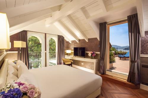 Кровать или кровати в номере Grand Hotel Imperiale Resort & SPA