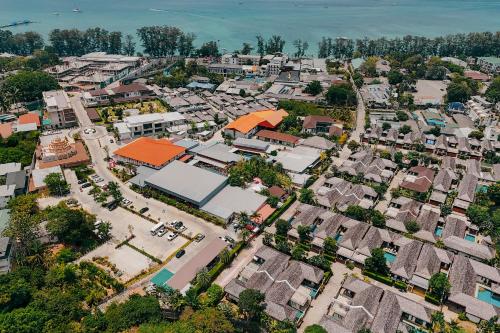 an overhead view of a city with houses at Rawayana Villas in Rawai Beach