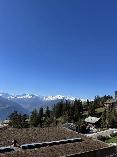Orion 209 au centre a Anzere avec vue sur les Alpes