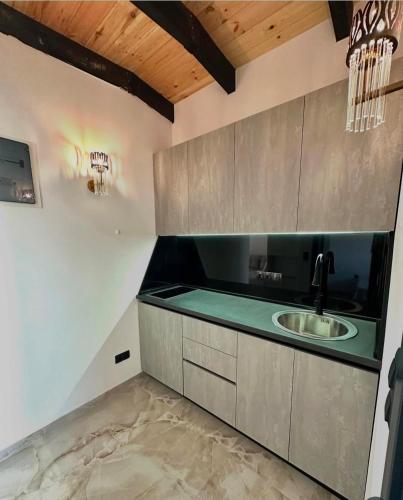a kitchen with a sink and a counter at Vile Relax in Donji Štoj