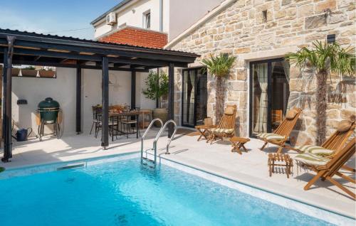 Lovely Home In Posedarje With Private Swimming Pool, Can Be Inside Or Outside