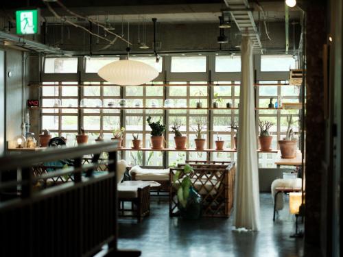 En restaurant eller et andet spisested på Hotel UNTEN INN