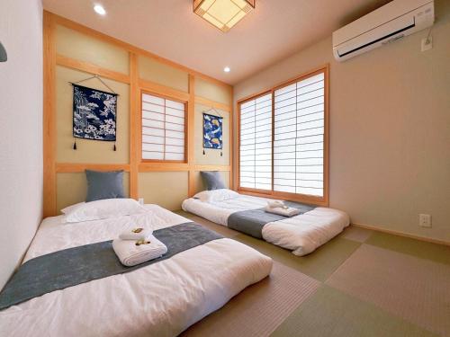 今里站步行3分钟 2卧室大客厅61平米 直达难波心斋桥 关西机场1H Friends Inn 今里301