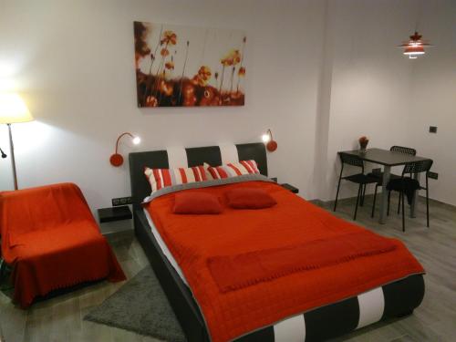 Ένα ή περισσότερα κρεβάτια σε δωμάτιο στο Apartament Salezego