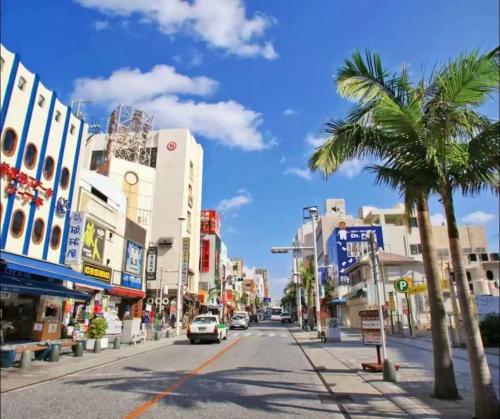 301那霸市白銀公寓國際通大街雙人床有電梯免費Wi-Fi