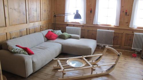 Posezení v ubytování Ferienwohnung Graubünden/ Castiel