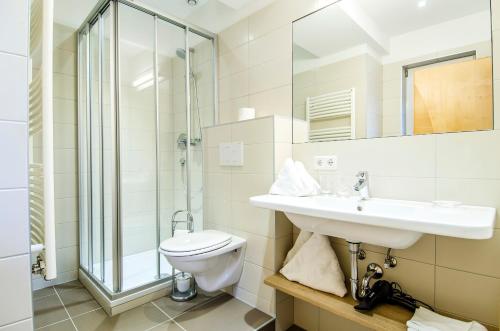 Ein Badezimmer in der Unterkunft Klaushof