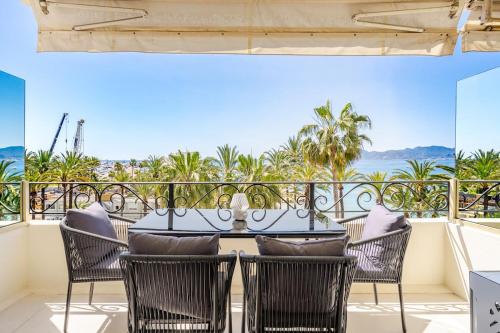 Cannes Croisette Apt luxe avec terrasse & vue mer
