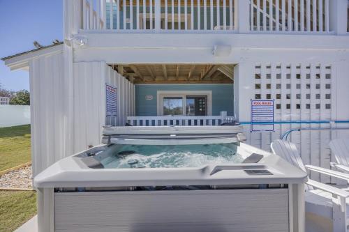 a hot tub on top of a building at 2934 - Seas the Day in Duck